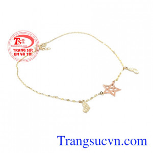 Lắc chân vàng tây đẹp xinh xắn món quà ý nghĩa dành tặng bạn gái