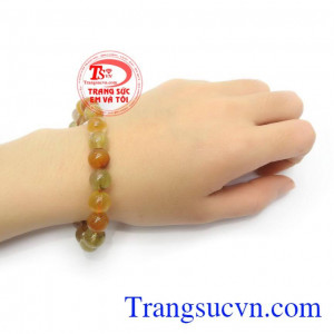 Chuỗi tay thạch anh tóc thiên nhiên màu sắc độc đáo, chất lượng cao cấp