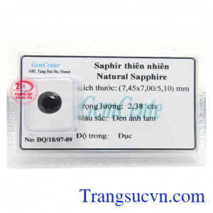 Sapphire Ép Vỉ Thiên Nhiên trong phong thủy là biểu tượng cho sự sáng suốt, toàn vẹn, trung thực và may mắn