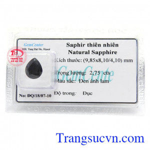 Đá Sapphire Ép Vỉ Hạnh Phúc phù hợp làm mặt dây chuyền, nhẫn đeo đẹp, sang trọng