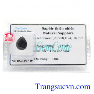 Sapphire đen là viên đá tượng cho sức khỏe, quyền uy, thịnh vượng, hạng phúc và lòng trung thành