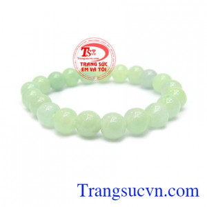 Chuỗi tay ngọc may mắn là sản phẩm ngọc cẩm thạch thiên nhiên nhiên