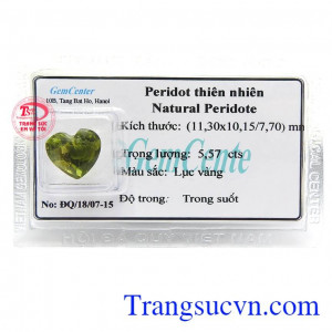 Viên Peridot Thiên Nhiên Ép Vỉ là viên đá tượng trưng cho sức sòng và niềm hy vọng, lòng bao dung của con người