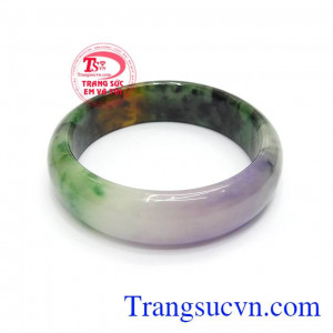 Vòng Cẩm Thạch Bình An thiên nhiên vân ngọc đẹp đeo phong thủy may mắn