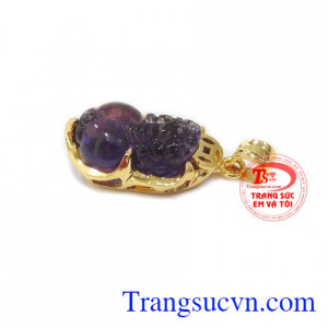 Mặt Tỳ Hưu bọc vàng quý phái tinh tế