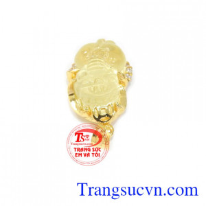 Mặt Tỳ Hưu bọc vàng quý phái tinh tế