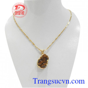 Bộ dây chuyền đá mắt hổ