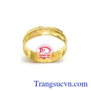 Nhẫn Nữ Vàng 10k Tinh Tế chế tác đẹp, kiểu dáng thời trang