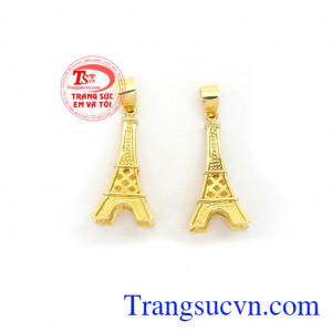 Mặt dây chuyền nữ vàng tây tinh tế thời trang