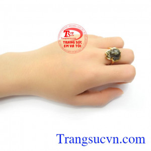 Nhẫn Nữ Hồ Ly May Mắn vàng 14k