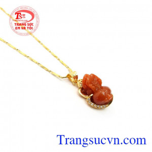 Mặt Tỳ Hưu Vàng Cát Khí vàng 14k bền đẹp, sang trọng