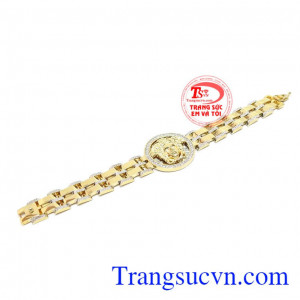 Sản phẩm được bảo hành uy tín, giao hàng toàn quốc. Lắc tay nam vàng tây sang trọng.