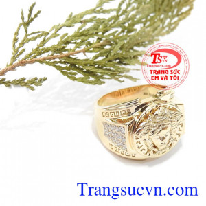 Nhẫn nam vàng màu cao cấp 18k, bảo hành 12 tháng, giao hàng nhanh trên toàn quốc.