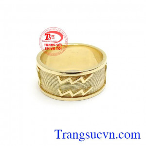 Nhẫn Nam Vàng 18k Phong Cách độc đáo