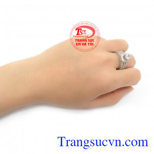 Nhẫn nữ 10k bền đẹp, phong cách