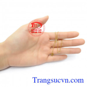 Lắc chân vàng tây 10k cá tính phong cách phái đẹp
