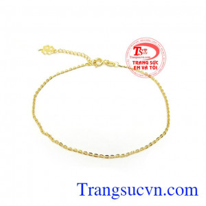Lắc Chân Vàng 10k Tinh Xảo phù hợp nhiều phong cách thời trang phái đẹp