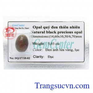 Opal Quý Đen Thiên Nhiên màu sắc đẹp, tươi sáng độc đáo, chất lượng đảm bảo