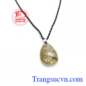 Thạch anh tóc vàng tài lộc là sản phẩm thạch anh tóc vàng thiên nhiên