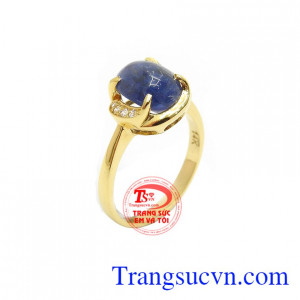Nhẫn Nữ Sapphire Tinh Xảo, thiết kế mới lạ, độc đáo, phù hợp phong cách thời trang