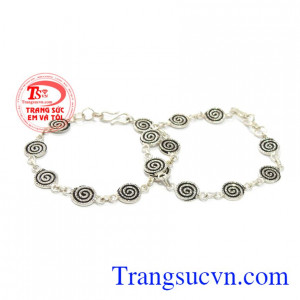 Lắc tay bạc thái xinh xắn