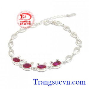 Lắc bạc thỏ hồng xinh xắn là sản phẩm bạc 925