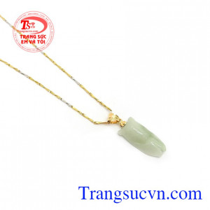 Bộ dây chuyền ngọc thiền phong thủy may mắn