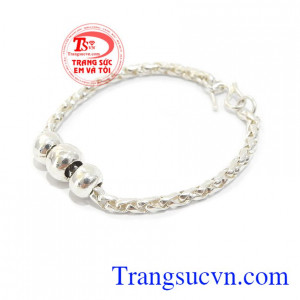 Lắc bạc đẹp, bạc 925 thành phần bạc đảm bảo