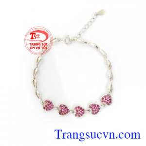 Lắc tay bạc thời trang