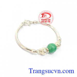 Lắc Tay Bạc Xinh Xắn Cho Bé