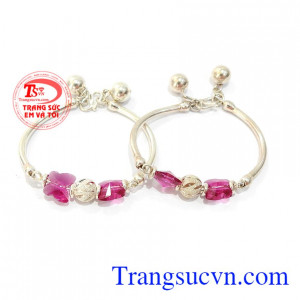 Lắc tay bạc trẻ em thương hiệu Em và Tôi uy tín, chất lượng, giao hàng toàn quốc