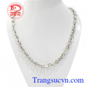 Dây Bạc Nam Thời Trang Mạnh Mẽ kiểu dáng độc đáo, mới lạ