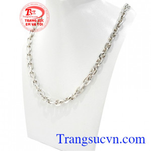 Dây Bạc Nam Thời Trang Mạnh Mẽ phù hợp nhiều phong cách thời trang, mang lại sự cá tính, mạnh mẽ và phong cách phái mạnh