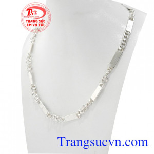 Dây Chuyền Bạc Phong Cách Phái Mạnh chế tác kiểu dáng mới lạ, mang lại nét cá tính, phong cách và thời trang cho phái mạnh