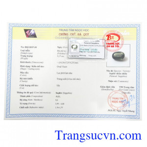 Giấy kiểm định Sapphire Ép Vỉ Hưng Vượng