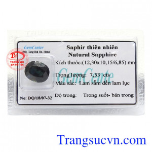Sapphire Thiên Nhiên Cát Lộc cao cấp, màu sắc tươi sáng