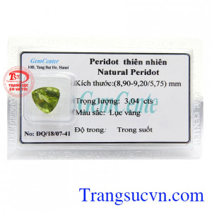 Peridot Thiên Nhiên Bình An là viên đá tượng trưng cho sức sống, niềm hy vọng, là lá bùa mang lại may mắn, bình an và hạnh phúc cho chủ nhân