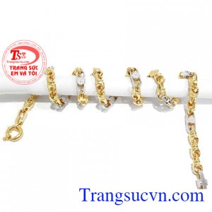 Dây nam lịch lãm vàng 10k được thiết kế sang trọng, lịch sự