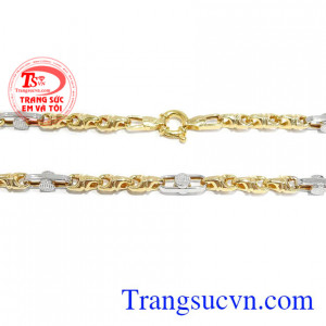 Dây chuyền nam vàng tây