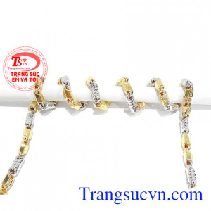 Dây chuyền nam vàng tây
