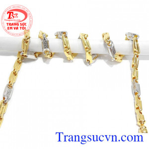 Dây chuyền nam vàng tây