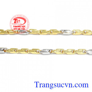 Dây chuyền nam vàng tây