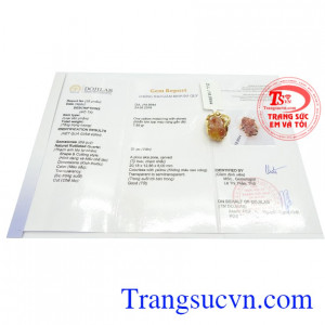 Giấy kiểm định Nhẫn Nữ Tỳ Hưu Thạch Anh Hưng Thịnh