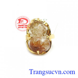 Nhẫn Nữ Tỳ Hưu Đại Cát chế tác tinh xảo, bảo hành 12 tháng