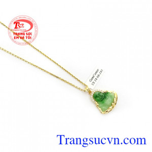 Mặt Dây Di Lặc Hoan Hỉ bọc vàng 14k bền đẹp,chất lượng, đeo hợp thời trang