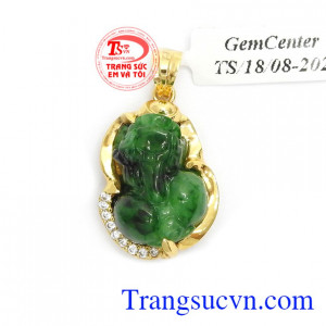 Mặt Dây Tỳ Hưu An Nhiên là biểu tượng cho tài lộc, may mắn và bình an cho người đeo