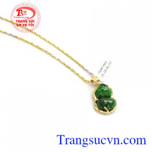 Mặt dây Tỳ hưu phỉ thúy thiên nhiên phong thủy may mắn