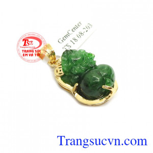 Mặt Dây Tỳ Hưu Phỉ Thúy Chiêu Tài