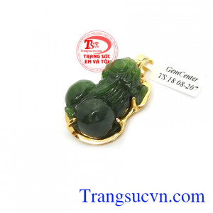 Mặt Tỳ Hưu Cẩm Thạch May Mắn