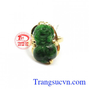 Nhẫn Tỳ hưu ngọc thiên nhiên tinh xảo, sắc nét